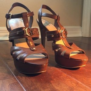 Guess Platform Resort Sandals 10M